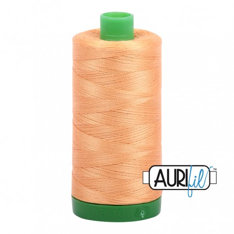 FIL COTON MAKO 40 AURIFIL 2214 Golden Honey - Grosse bobine de 1000 mètres