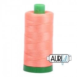 FIL COTON MAKO 40 AURIFIL 2220 Light Salmon - Grosse bobine de 1000 mètres