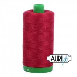 FIL COTON MAKO 40 AURIFIL 2260 Red Wine - Grosse bobine de 1000 mètres