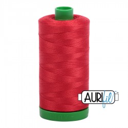 FIL COTON MAKO 40 AURIFIL 2265 Lobster Red - Grosse bobine de 1000 mètres