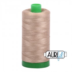 FIL COTON MAKO 40 AURIFIL 2325 Linen - Grosse bobine de 1000 mètres