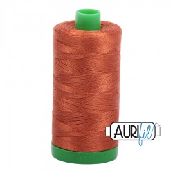 FIL COTON MAKO 40 AURIFIL 2390 Cinnamon Toast - Grosse bobine de 1000 mètres