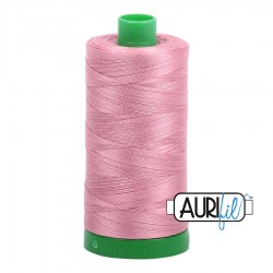 FIL COTON MAKO 40 AURIFIL 2445 Victorian Rose - Grosse bobine de 1000 mètres