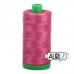 FIL COTON MAKO 40 AURIFIL 2455 Medium Carmine Red - Grosse bobine de 1000 mètres