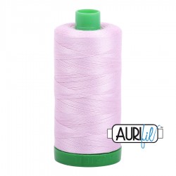 FIL COTON MAKO 40 AURIFIL 2510 Light Lilac - Grosse bobine de 1000 mètres