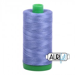 FIL COTON MAKO 40 AURIFIL 2525 Dusty Blue Violet - Grosse bobine de 1000 mètres