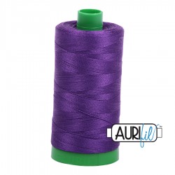 FIL COTON MAKO 40 AURIFIL 2545 Medium Purple - Grosse bobine de 1000 mètres