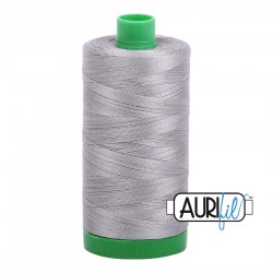 FIL COTON MAKO 40 AURIFIL 2620 Stainless Steel - Grosse bobine de 1000 mètres