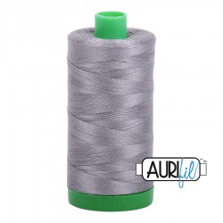 FIL COTON MAKO 40 AURIFIL 2625 Artic Ice - Grosse bobine de 1000 mètres