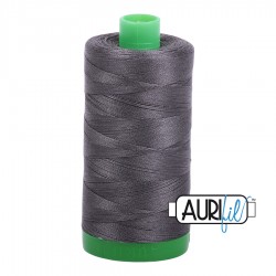 FIL COTON MAKO 40 AURIFIL 2630 Dark Pewter - Grosse bobine de 1000 mètres