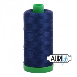 FIL COTON MAKO 40 AURIFIL 2784 Dark Navy - Grosse bobine de 1000 mètres