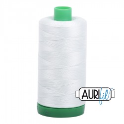 FIL COTON MAKO 40 AURIFIL 2800 Mint Ice - Grosse bobine de 1000 mètres