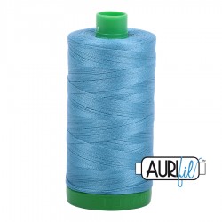 FIL COTON MAKO 40 AURIFIL 2815 Teal - Grosse bobine de 1000 mètres