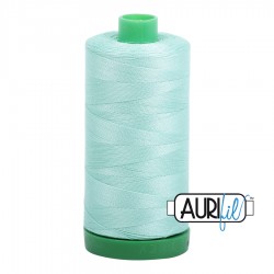 FIL COTON MAKO 40 AURIFIL 2835 Medium Mint - Grosse bobine de 1000 mètres