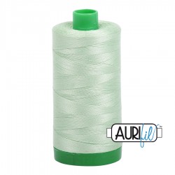 FIL COTON MAKO 40 AURIFIL 2880 Pale Green - Grosse bobine de 1000 mètres