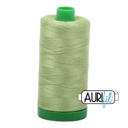 FIL COTON MAKO 40 AURIFIL 2882 Light Fern - Grosse bobine de 1000 mètres