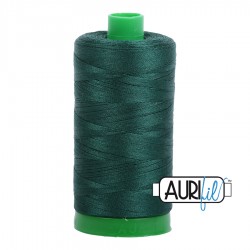 FIL COTON MAKO 40 AURIFIL 2885 Medium Spruce - Grosse bobine de 1000 mètres