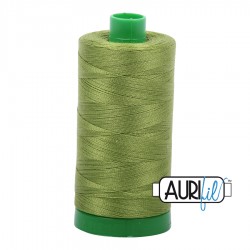 FIL COTON MAKO 40 AURIFIL 2888 Fern Green - Grosse bobine de 1000 mètres