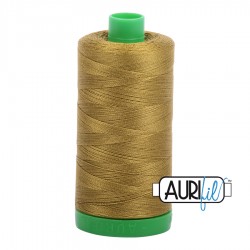 FIL COTON MAKO 40 AURIFIL 2910 Medium Olive - Grosse bobine de 1000 mètres