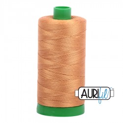 FIL COTON MAKO 40 AURIFIL 2930 Golden Toast - Grosse bobine de 1000 mètres