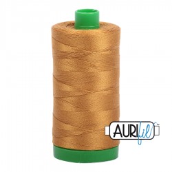 FIL COTON MAKO 40 AURIFIL 2975 Brass - Grosse bobine de 1000 mètres