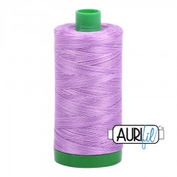 FIL COTON MAKO 40 AURIFIL 3840 French Lilac - Grosse bobine de 1000 mètres