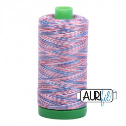 FIL COTON MAKO 40 AURIFIL 3852 Liberty - Grosse bobine de 1000 mètres