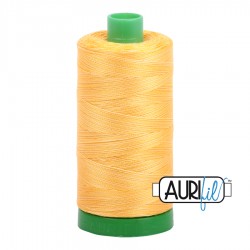 FIL COTON MAKO 40 AURIFIL 3920 Golden Glow - Grosse bobine de 1000 mètres