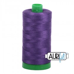 FIL COTON MAKO 40 AURIFIL 4225 Eggplant - Grosse bobine de 1000 mètres