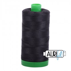 FIL COTON MAKO 40 AURIFIL 4241 Very Dark Grey - Grosse bobine de 1000 mètres