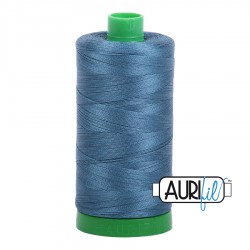 FIL COTON MAKO 40 AURIFIL 4644 Smoke Blue - Grosse bobine de 1000 mètres