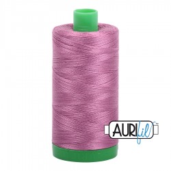 FIL COTON MAKO 40 AURIFIL 5003 Wine - Grosse bobine de 1000 mètres