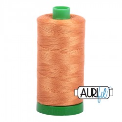 FIL COTON MAKO 40 AURIFIL 5009 Medium Orange - Grosse bobine de 1000 mètres