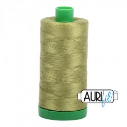 FIL COTON MAKO 40 AURIFIL 5016 Olive Green - Grosse bobine de 1000 mètres