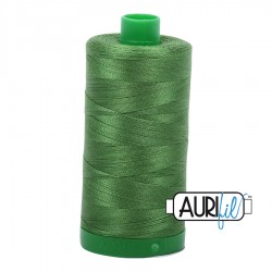 FIL COTON MAKO 40 AURIFIL 5018 Dark Grass Green - Grosse bobine de 1000 mètres