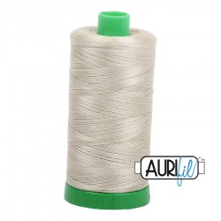 FIL COTON MAKO 40 AURIFIL 5020 Light Military Green - Grosse bobine de 1000 mètres