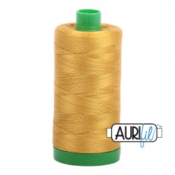 FIL COTON MAKO 40 AURIFIL 5022 Mustard - Grosse bobine de 1000 mètres