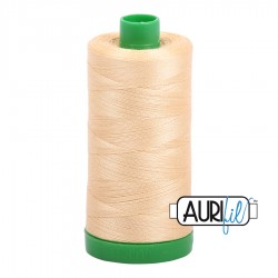 FIL COTON MAKO 40 AURIFIL 6001 Light Caramel - Grosse bobine de 1000 mètres