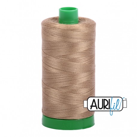 FIL COTON MAKO 40 AURIFIL 6010 Toast - Grosse bobine de 1000 mètres