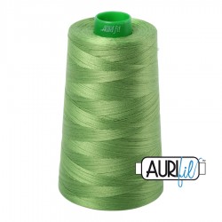 FIL COTON MAKO 40 AURIFIL 1114 Grass Green - Cône de 4700 mètres