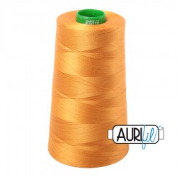 FIL COTON MAKO 40 AURIFIL 2145 Yellow Orange - Cône de 4700 mètres