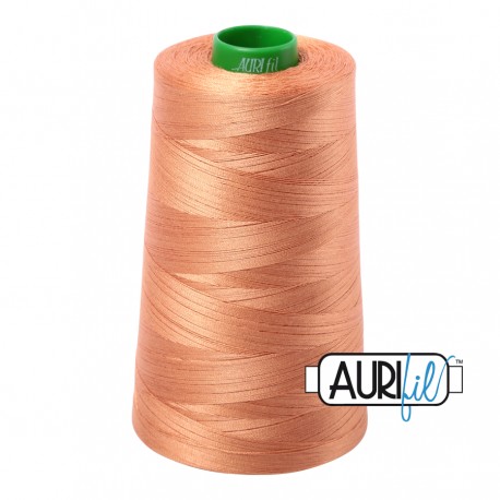 FIL COTON MAKO 40 AURIFIL 2210 Caramel - Cône de 4700 mètres