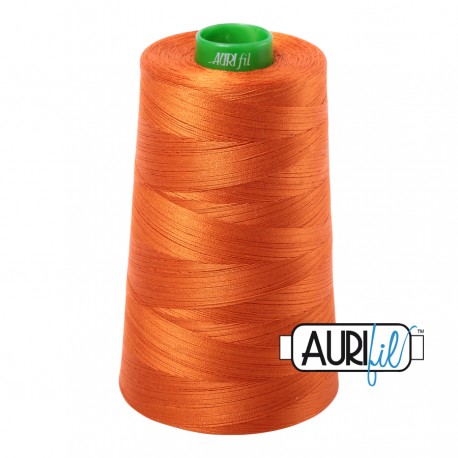 FIL COTON MAKO 40 AURIFIL 2235 Orange - Cône de 4700 mètres