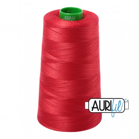 FIL COTON MAKO 40 AURIFIL 2265 Lobster Red - Cône de 4700 mètres