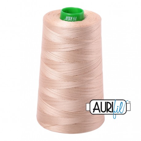 FIL COTON MAKO 40 AURIFIL 2314 Beige - Cône de 4700 mètres