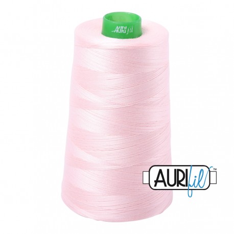 FIL COTON MAKO 40 AURIFIL 2410 Pale Pink - Cône de 4700 mètres