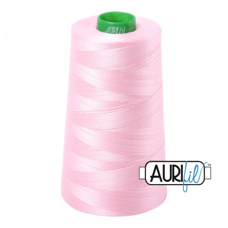 FIL COTON MAKO 40 AURIFIL 2423 Baby Pink - Cône de 4700 mètres