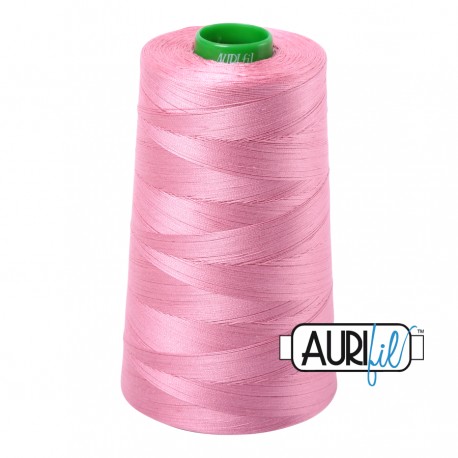 FIL COTON MAKO 40 AURIFIL 2430 Antique Rose - Cône de 4700 mètres