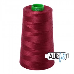 FIL COTON MAKO 40 AURIFIL 2460 Dark Carmine Red - Cône de 4700 mètres