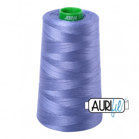 FIL COTON MAKO 40 AURIFIL 2525 Dusty Blue Violet - Cône de 4700 mètres